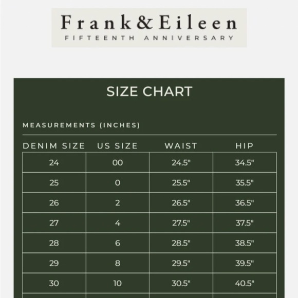 Frank & Eileen Flanigan Jeans Sz 25 - Picture 10 of 11